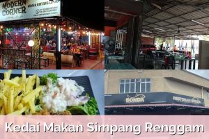 Kedai Makan di Kampung Simpang Renggam, Malaysia